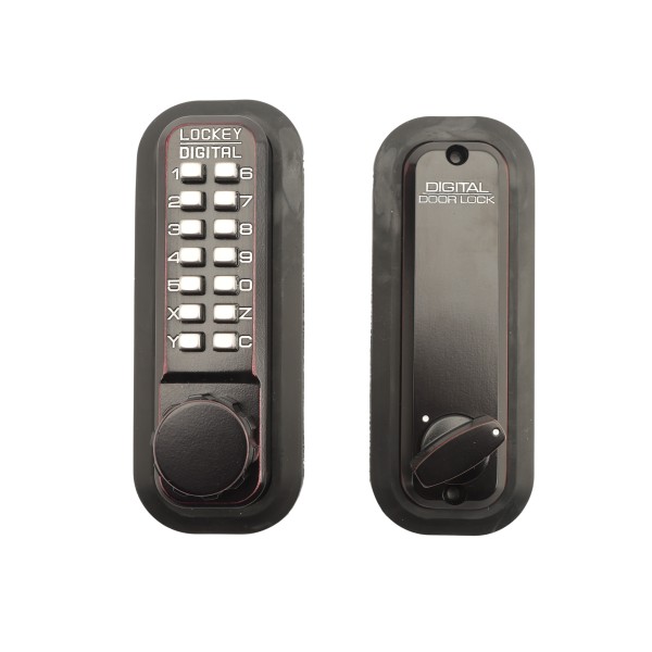 Lockey 2210 Series Keyless Deadbolt Mechanical Lock (Oil Rubbed Bronze, Single Combination) - 2210-OIL-SC