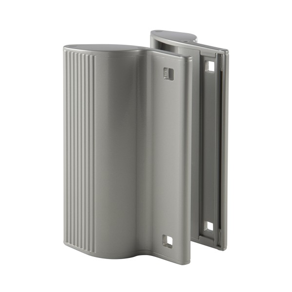 Aluminum powder coated handleset in RAL 9005