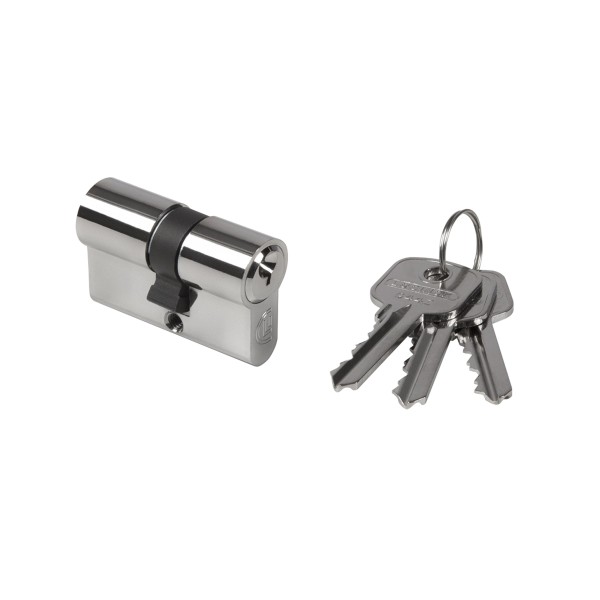 Symmetric 29/32" - 29/32" cylinder, keyed to differ