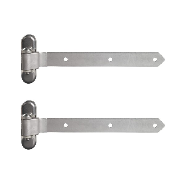 Hinge arm in hot-dip galvanised steel (2 pieces)
