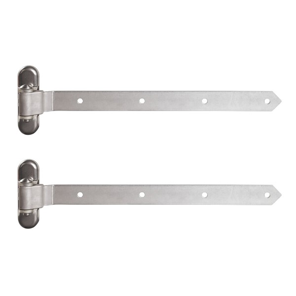 Hinge arm in hot-dip galvanised steel (2 pieces)
