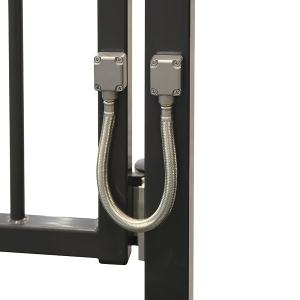 Reinforced stainless steel flex cable, 17-3/4" Long