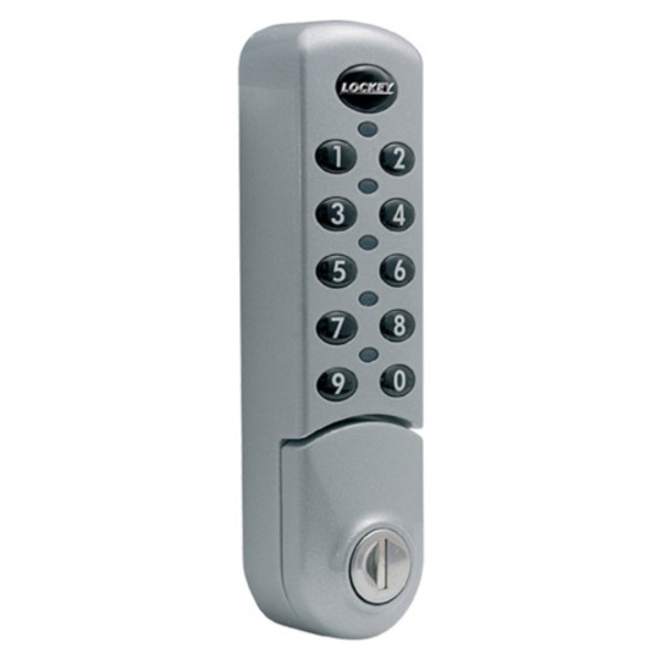 Lockey EC780 Series Standard Digital Electronic Cabinet Lock (Silver, Vertical Orientation) - EC780-S-V