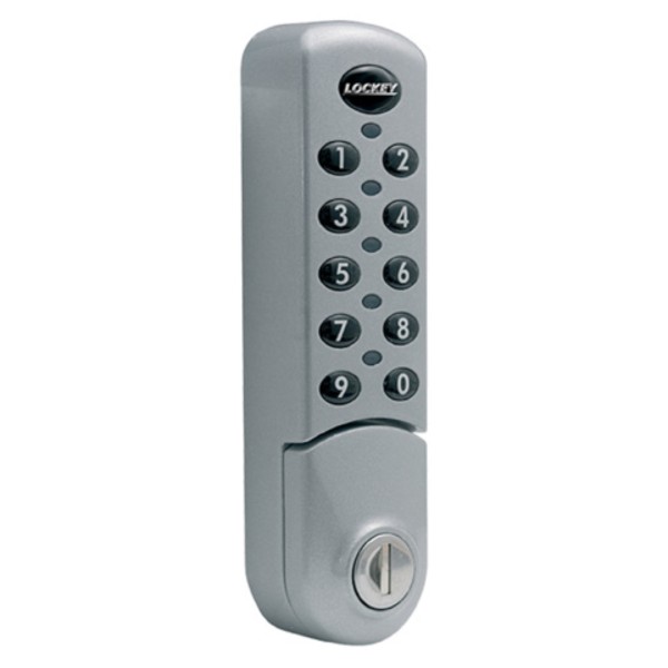 Lockey EC780 Standard Digital Cabinet Lock with Keypad Access - Silver (Vertical)