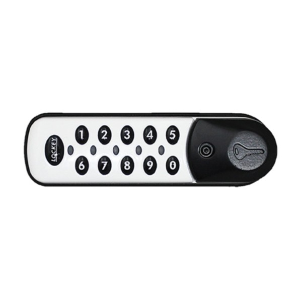 Lockey EC781 Series Digital Electronic Cabinet Lock For Wet or Chlorinated Areas (White, Left-Handed Orientation) - EC781-W-L
