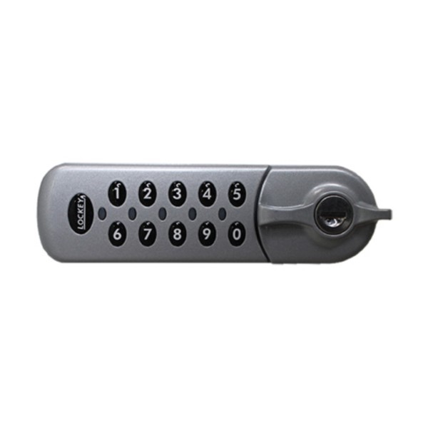Lockey EC784 Series Electronic Flush Fit Cabinet Lock (Silver, Left-Handed Orientation) - EC784-S-L