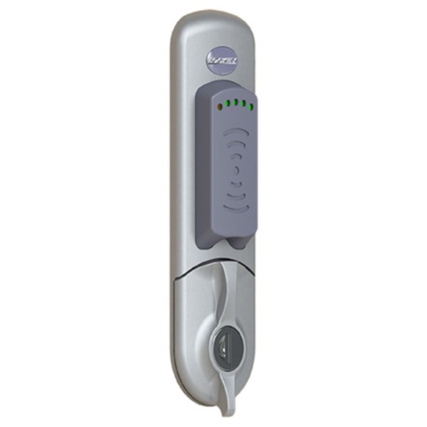 Lockey EC785 Series Electronic Flush Fit Cabinet Lock With RFID Card Reader (Silver, Vertical Orientation) - EC785-S-V