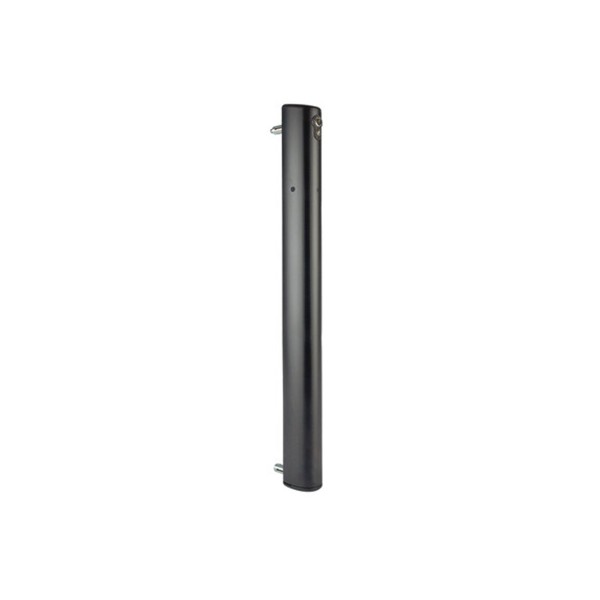 Motorized electrical drop bolt with integrated emergency batteries - Black