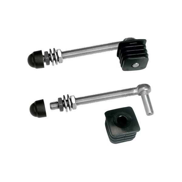 J-Bolt Stainless steel with polyamide plugs - Hangerbolt 150 mm for Profile 30 x 30 mm (2 pieces)