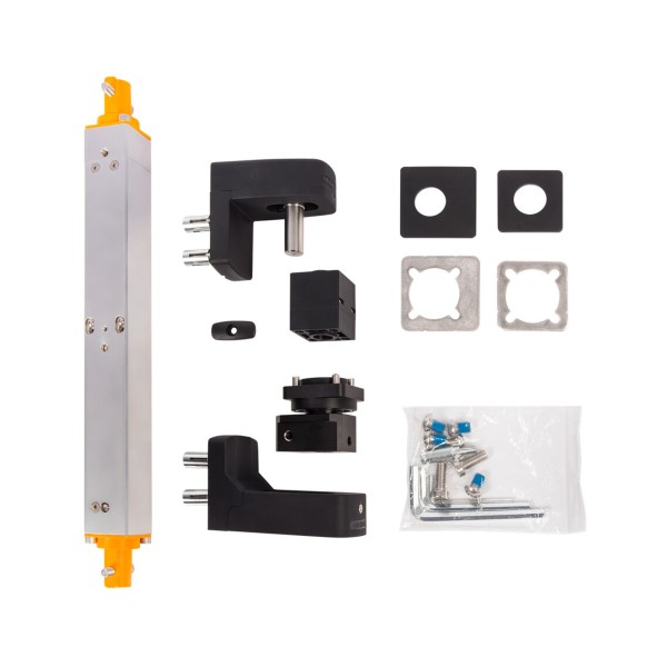 Invisible, built-in hydraulic gate closer