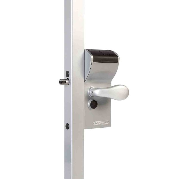 FREE VINCI - Surface mounted mechanical code lock with secured entrance and free exit for Square 1-1/2" to 2-1/2" profiles in RAL 9005