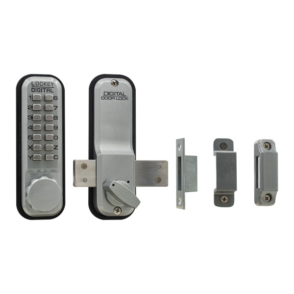 Lockey 2200 Series Mechanical Keyless Surface Mount Deadbolt Lock (Satin Chrome) - 2200-SC