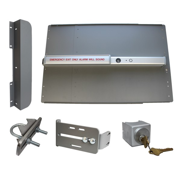 Lockey ED55S Edge Panic Shield Safety Kit (Silver) - ED55S