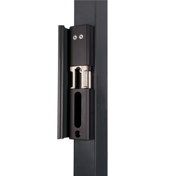 Surface mounted electric strike in RAL 7016 - (Emissa - Fail close)