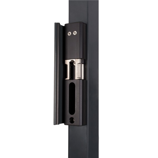 Surface mounted electric strike in RAL 6005 - (Ruptura - Fail open)