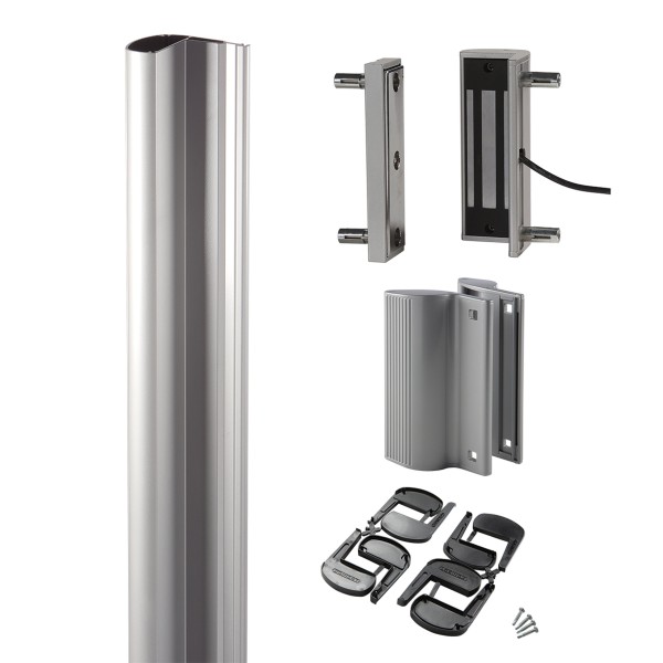 Set with N-LINE MAG profile, 2x MAGMAG3000, 3006PULL in Silver