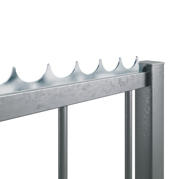 Electrogalvanized security strips to weld on, packed in 1 tube of 20 pieces