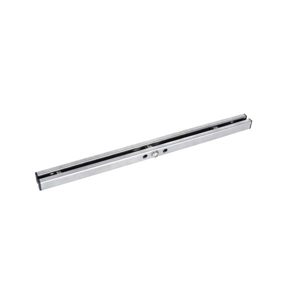 Stainless steel accessory for gate closer installation on barred fencing