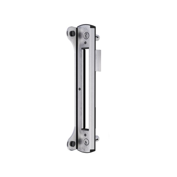 Stainless steel surface mounted keep for Fortylock, Fiftylock and Sixtylock - For Square profiles in RAL 9005 - For profiles 1-1/2" to 2-1/2"
