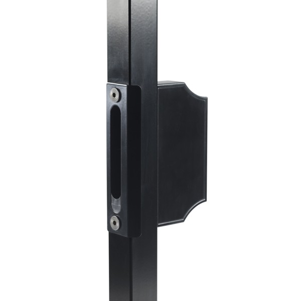 Insert keep and ornamental counterbox for square profiles of 2" -