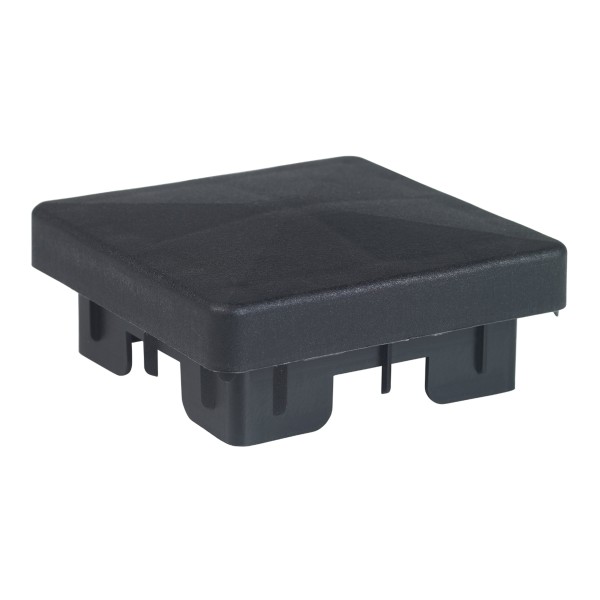 Square post cap For square profiles 3" x 3" - Black
