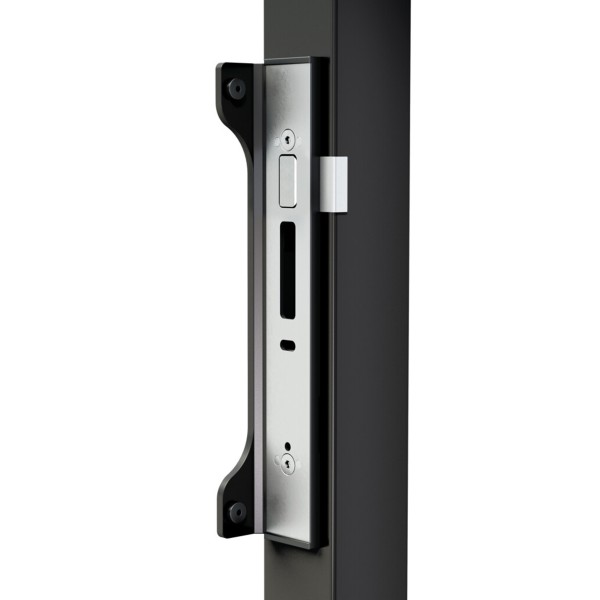 Electric insert keep for insert locks - With stop plate: Uncolored