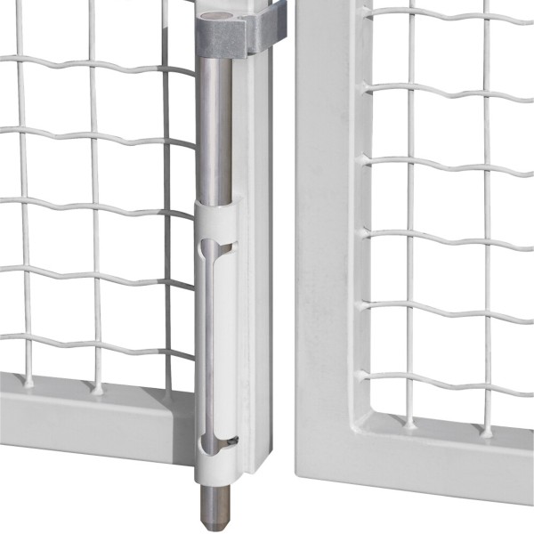 Surface mounted dropbolt with aluminium bolt in RAL 6009 - Quick-Fix