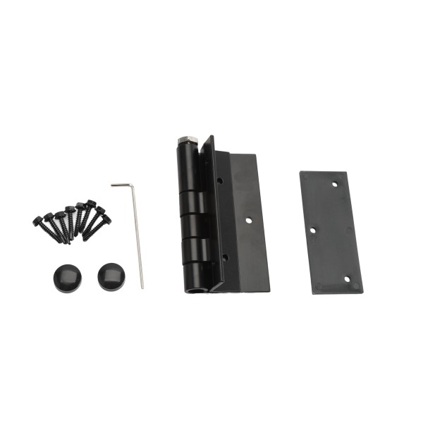 Nationwide 5" Self-Closing Aluminum Hinge for Gates - Black (Gate Hardware)
