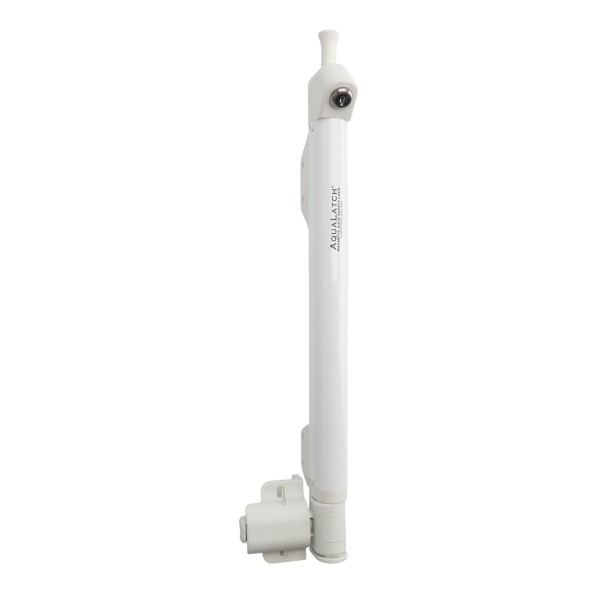 Nationwide AquaLatch 20" Magnetic Safety Gate Latch with SafeAlert for Pool Gates (White) (Default)