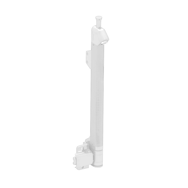 Nationwide AquaLatch 20" Magnetic Safety Gate Latch and Handle with Alarm for Pool Gates - Keyed Alike (White)