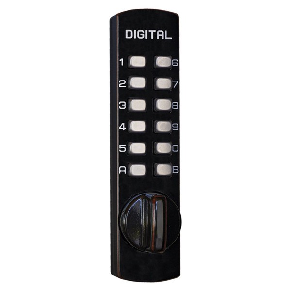 Lockey C170 Series Mechanical Keyless Lock Surface Mount, Cabinet Cam Style (Oil Rubbed Bronze)