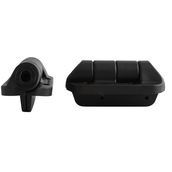 Nationwide Cornerstone 2 Self-Closing Nylon Hinge for Gates with 4D Self-Drilling Stainless Steel Screws (Black)