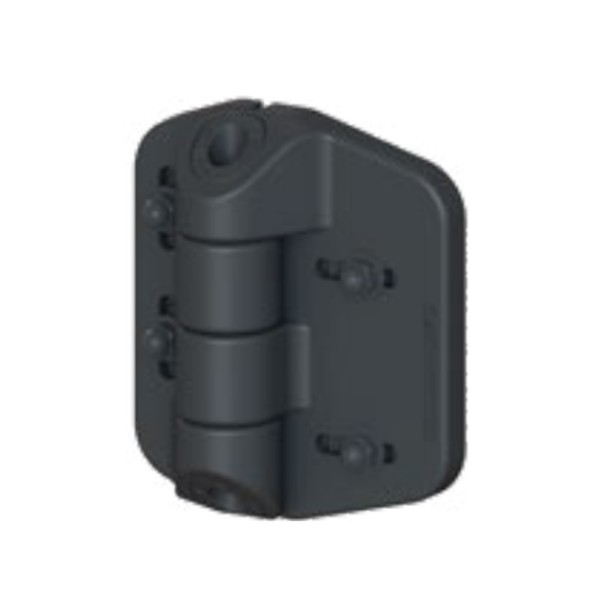 Nationwide Black Zinc-Plated Cornerstone Adjustable Self-Closing Hinge - C2H200F-ZD-BK 