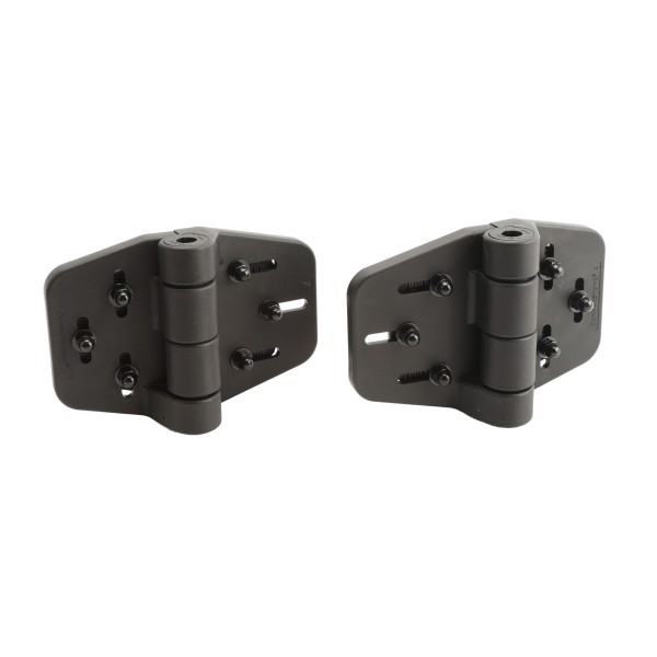 Nationwide Cornerstone 2 Heavy-Duty Fully Adjustable Gate Hinge with 4D Stainless Steel Self-Drilling Scews (Black) (Default)
