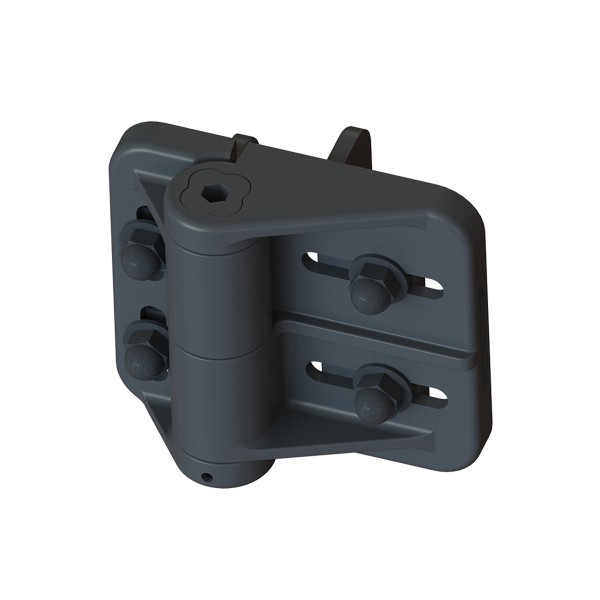 Nationwide Black Zinc-Plated Cornerstone Adjustable Self-Closing Hinge - CH095F-ZD-BK 