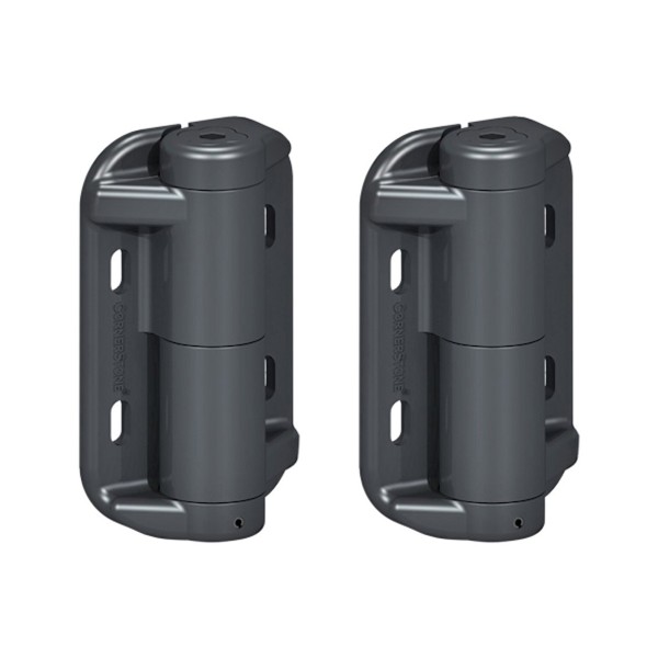 Nationwide Cornerstone Vertically Adjustable Gate Hinge for Ornamental Gate with an Alignment Tab and Stainless Steel Self-Drilling 4D Screw (Black)