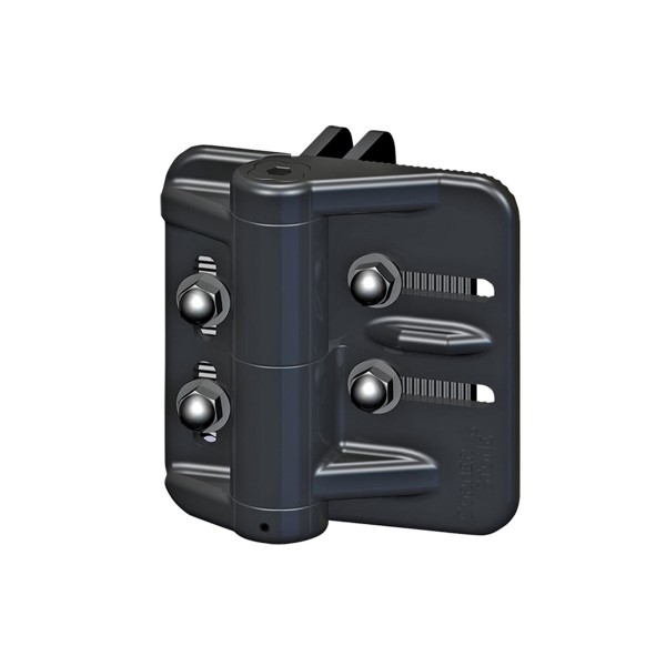 Nationwide Black Zinc-Plated Cornerstone Adjustable Self-Closing Hinge - CH200F-ZD-BK 