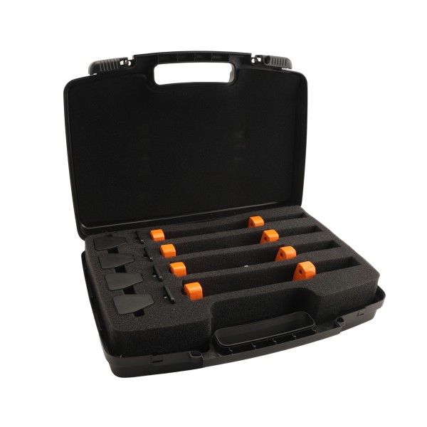 Toolbox with 4 Locinox clamps