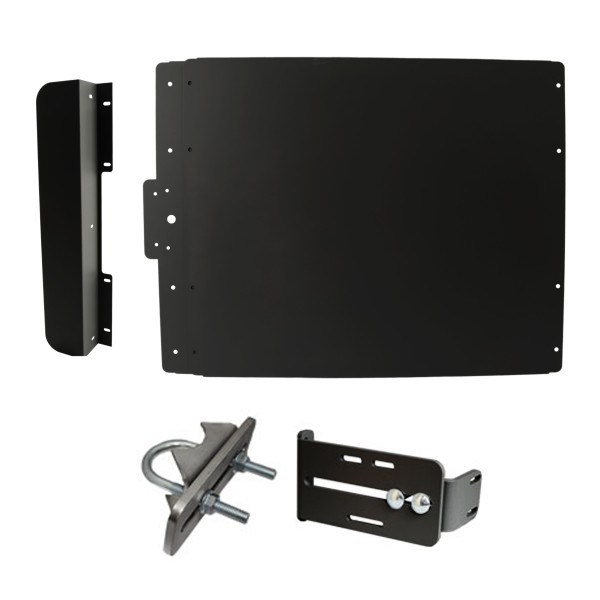 Lockey ED40B Edge Panic Shield Value Kit (Black) - Shield, Strike Bracket, Latch Protector, Jamb Stop