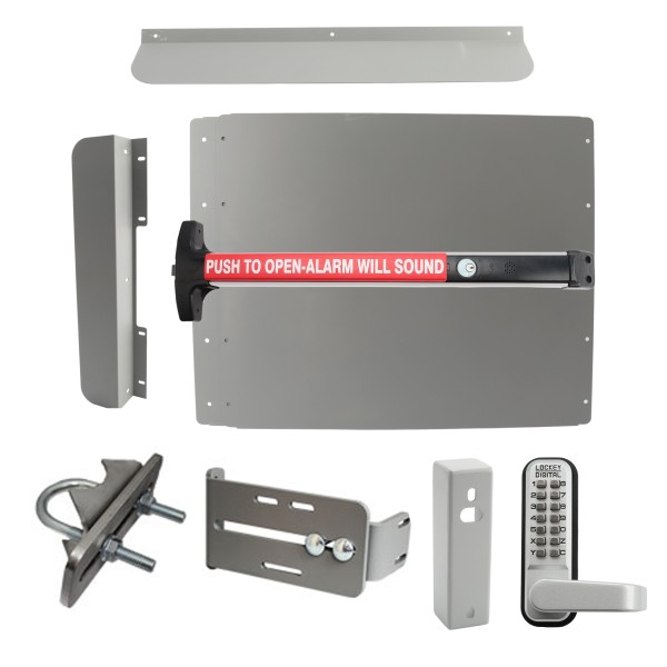 Lockey ED63S Edge Panic Shield Security Kit (Silver) - ED63S
