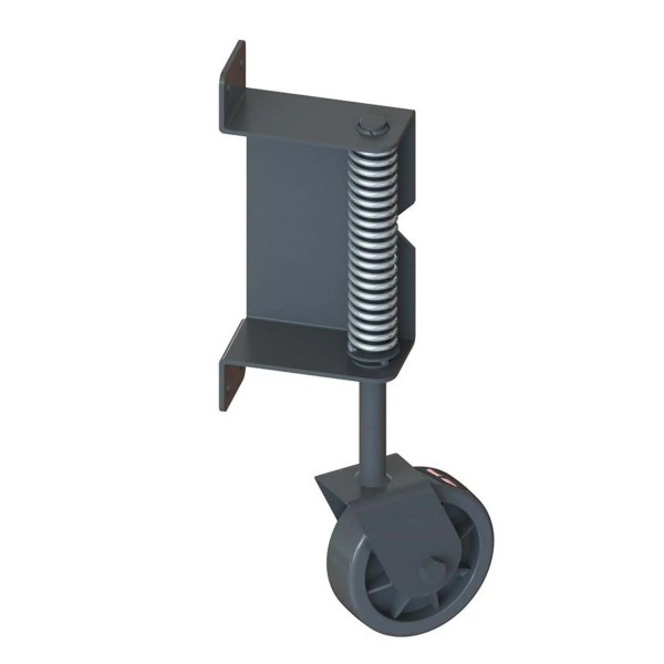 Nationwide Heavy Duty 360&deg; Swivel Swing Gate Wheel for Wood Gate Frames | Powder-Coated Black - GW2-BK