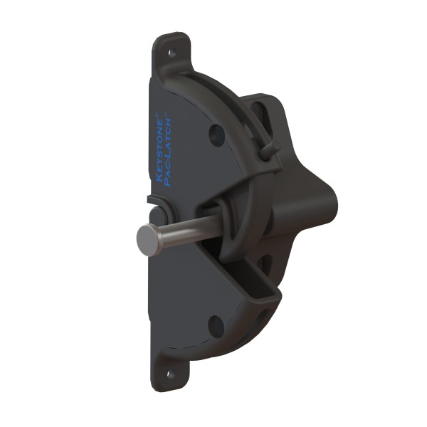 Nationwide Keystone Pac-Latch with Stainless Steel Self-Drilling Screws (Black) - KLPAC-4D-BK