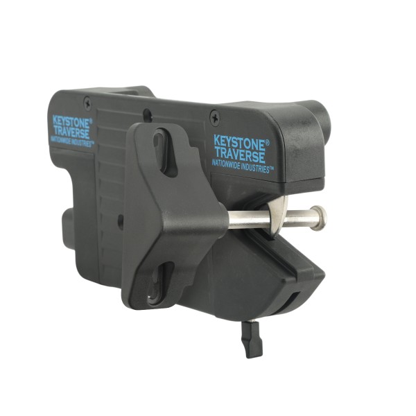 Nationwide Keystone Traverse 4" Reversible Gate Latch with Stainless Steel Screws (Black) 