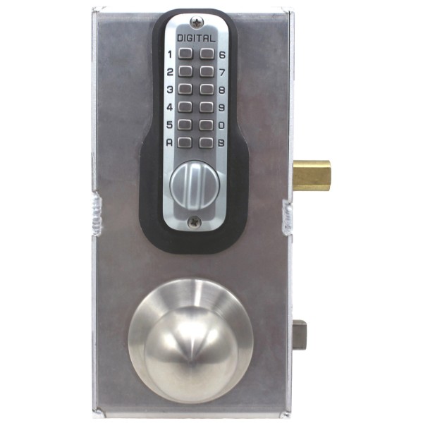 Lockey GB210 Steel Gate Box Kit -Includes Steel Gate Box, M210DC Series Lock, Knob Handle - GB210PLUSDC (image may not match appearance of the model)