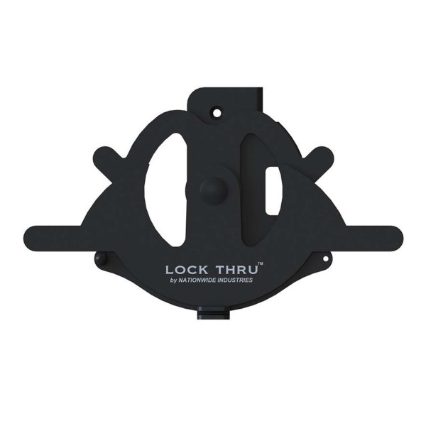 Nationwide Black Lock Thru Gate Latch - LT1-BK 