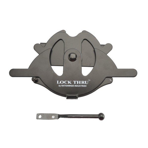 Nationwide Lock Thru Gate Latch (Black) - LT1-BK