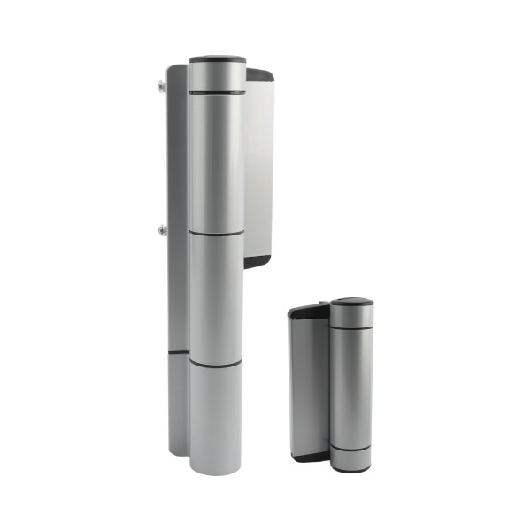 Locinox Mammoth HD Ultra Heavy Duty 180° Hydraulic Gate Closer and Hinge (440lbs Capacity, Silver)