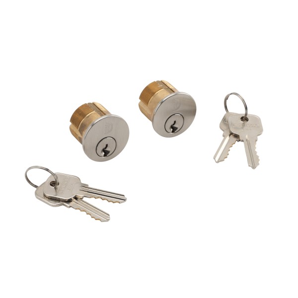Mortise cylinders set, Cylinder keyed alike