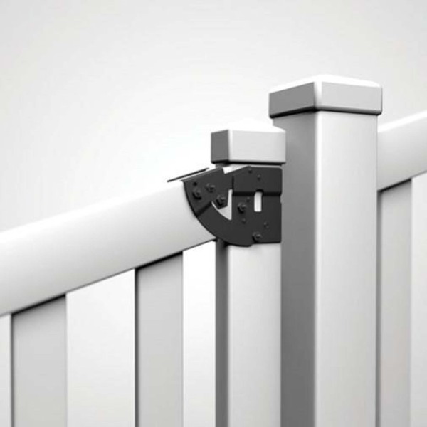 Nationwide PVC Aluminum Gate Kit - Fits 3.5" Sq. Post & 2.0" Sq. Frame for Vinyl Gates