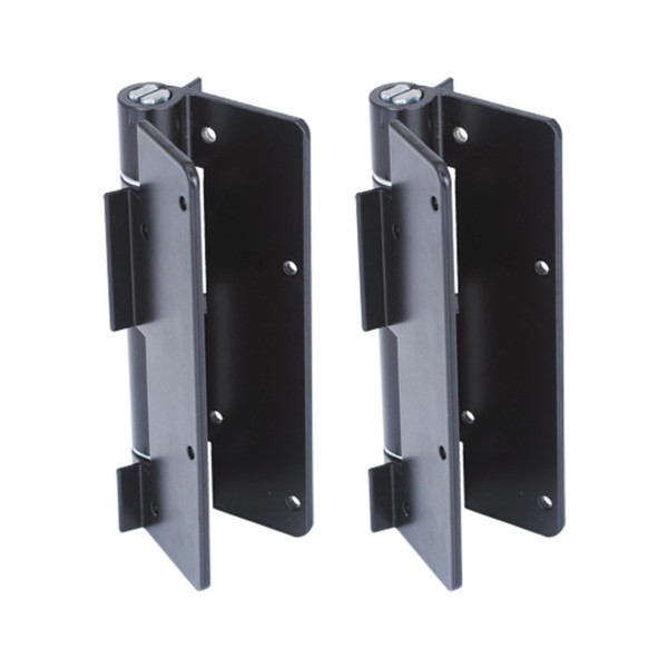 Nationwide 5 3/4" Self-Closing Adjustable Spring-Tension Hinge Pair - Black - NW094L-2S-BK